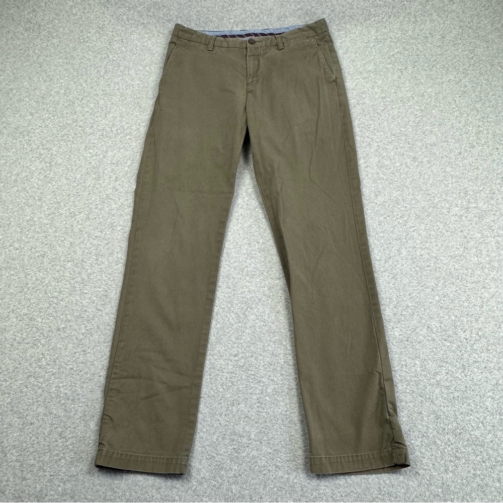 Ben Sherman EC1 Iconic Chino Pants Mens 31X32 Straight Leg‎ Flat Front Grey